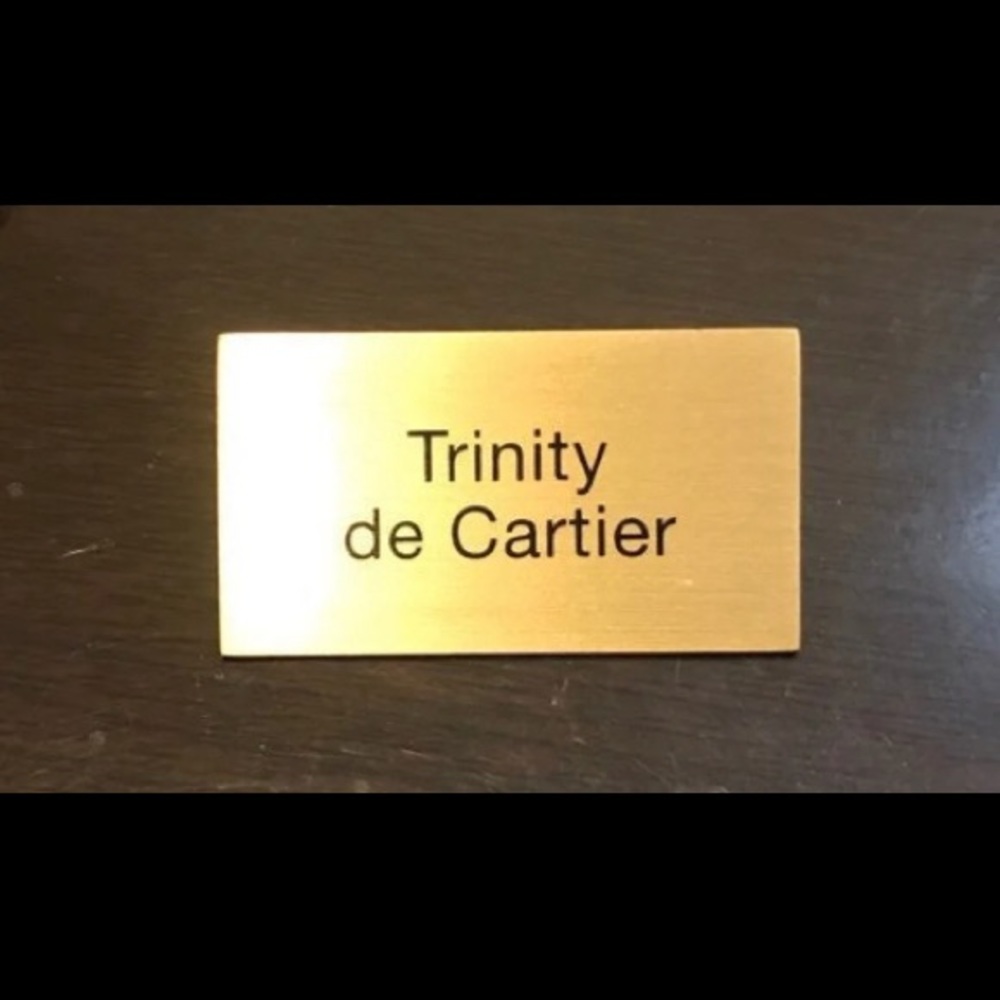 AUTHENTIC CARTIER TRINITY DE CARTIER BRASS SIGN